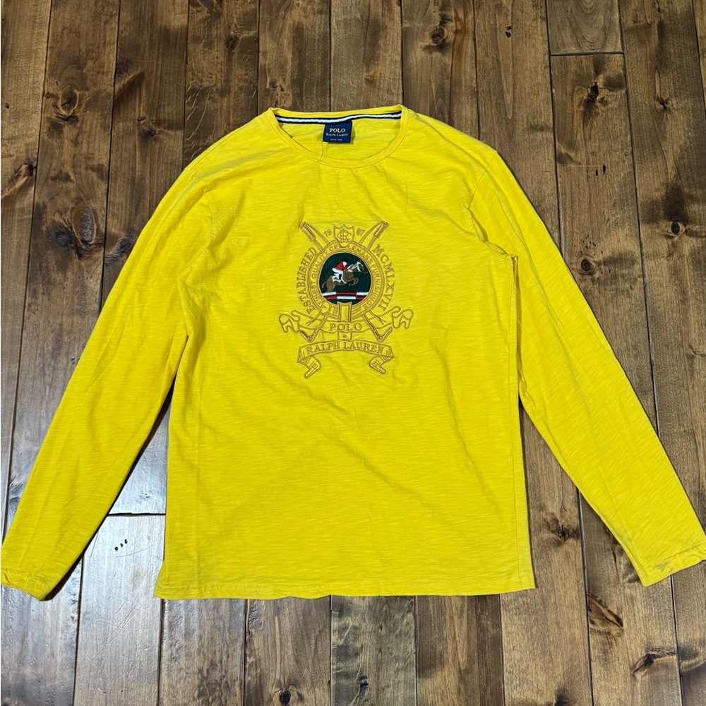 Vintage Polo by Ralph Lauren Yellow Long Sleeve Tee